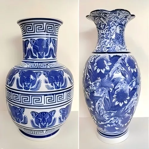Blue and White Porcelain Vase
